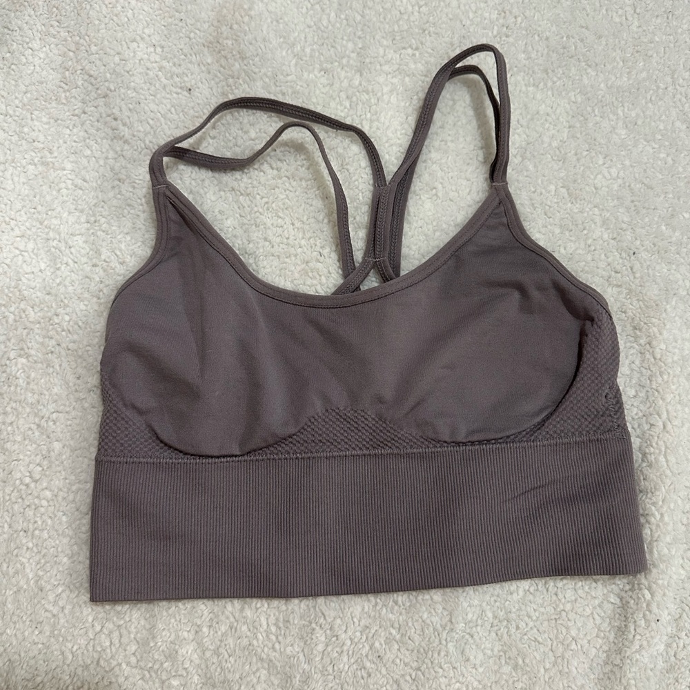 Plum workout top